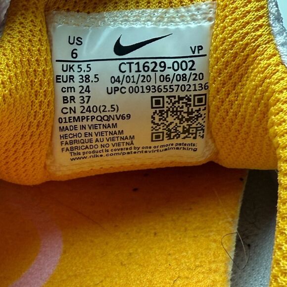 Nike Zoom Pulse Vast Medical Doctor Nurse Sneakers Size 6 Grey Pink. - Picture 5 of 11